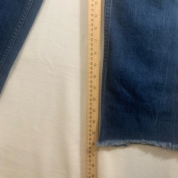 Rag & Bone Derby Jean Sz 26 Anthropologie High Rise Raw Cut Edge - Picture 6 of 8